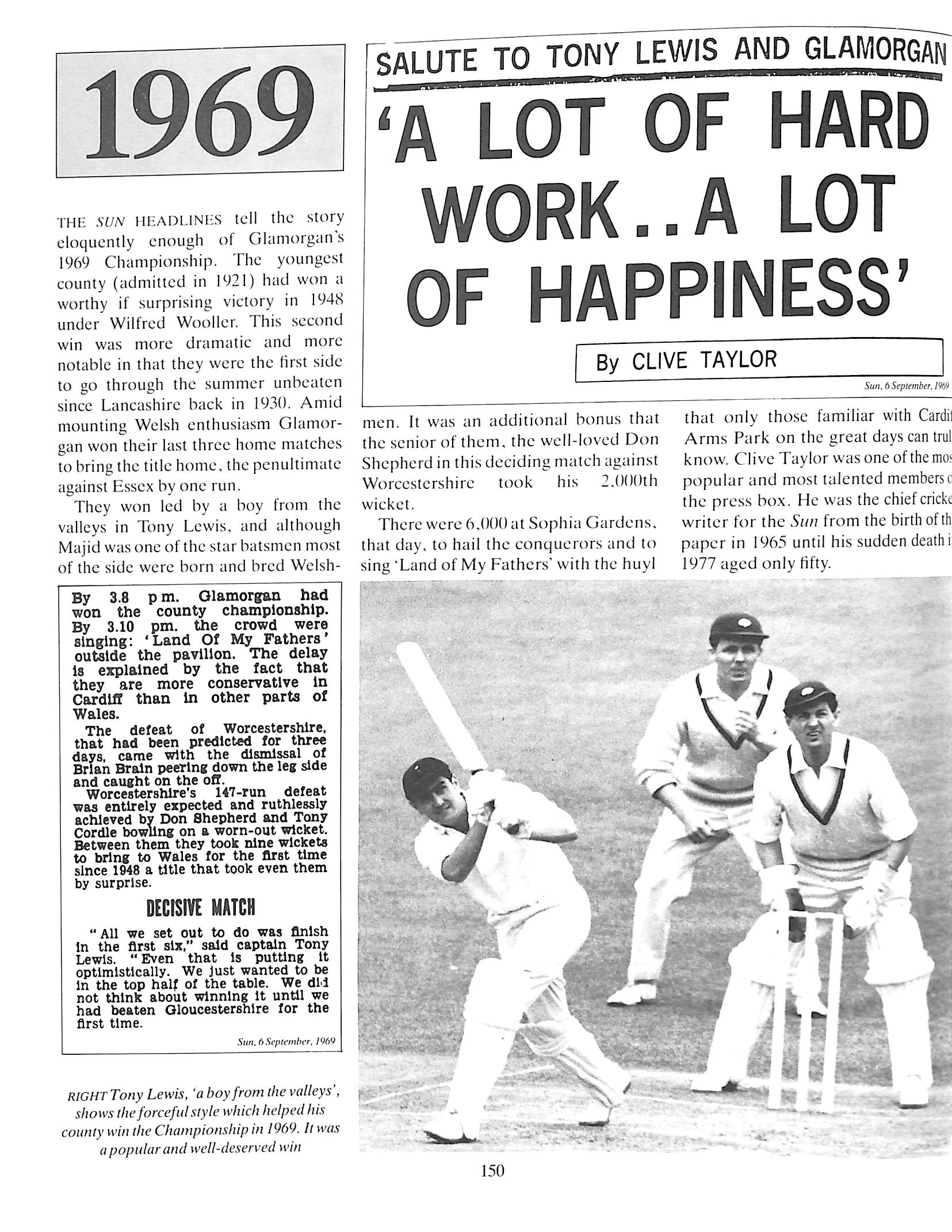 "Back Page Cricket: A Century Of Newspaper Coverage" 1987 SWANTON, E.W.