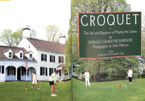 "Croquet: The Art And Elegance Of Playing The Game" 1988 RICHARDSON, Donald Charles