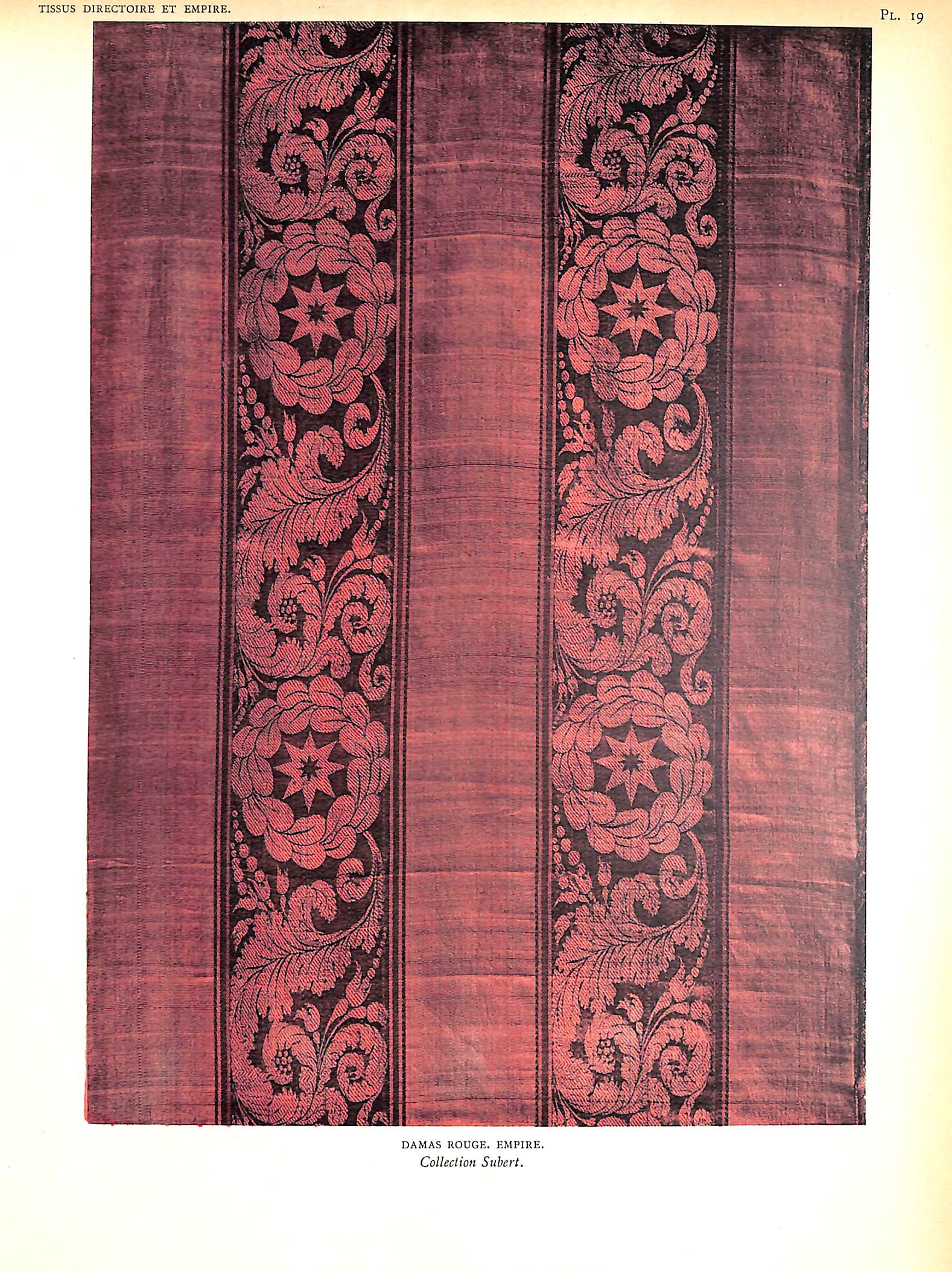 "Tissus Directoire Et Empire" 1951 CHAVANCE, Rene