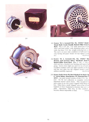 Lang's Sporting Collectables: Auction of Important American Fishing Rods & Reels - January 3, 2004