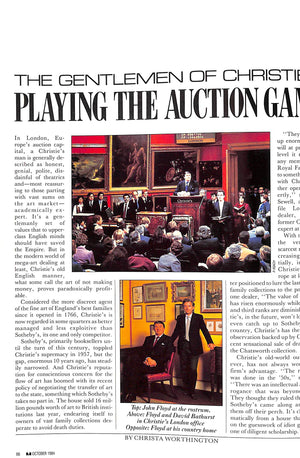 M The Civilized Man Inside The Auction Game October 1984