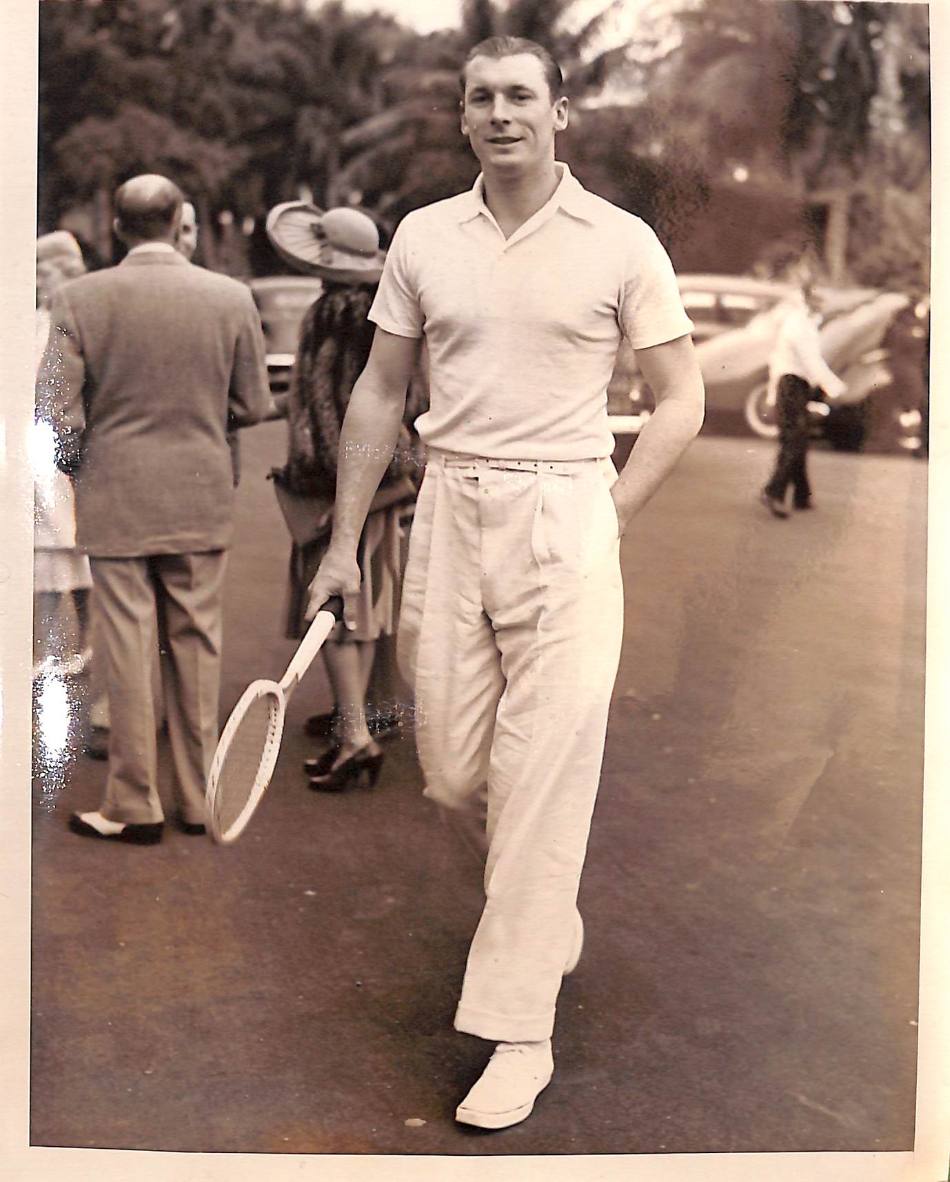 Winston Guest Tennis Player At The Everglades Club Palm Beach c1940 P
