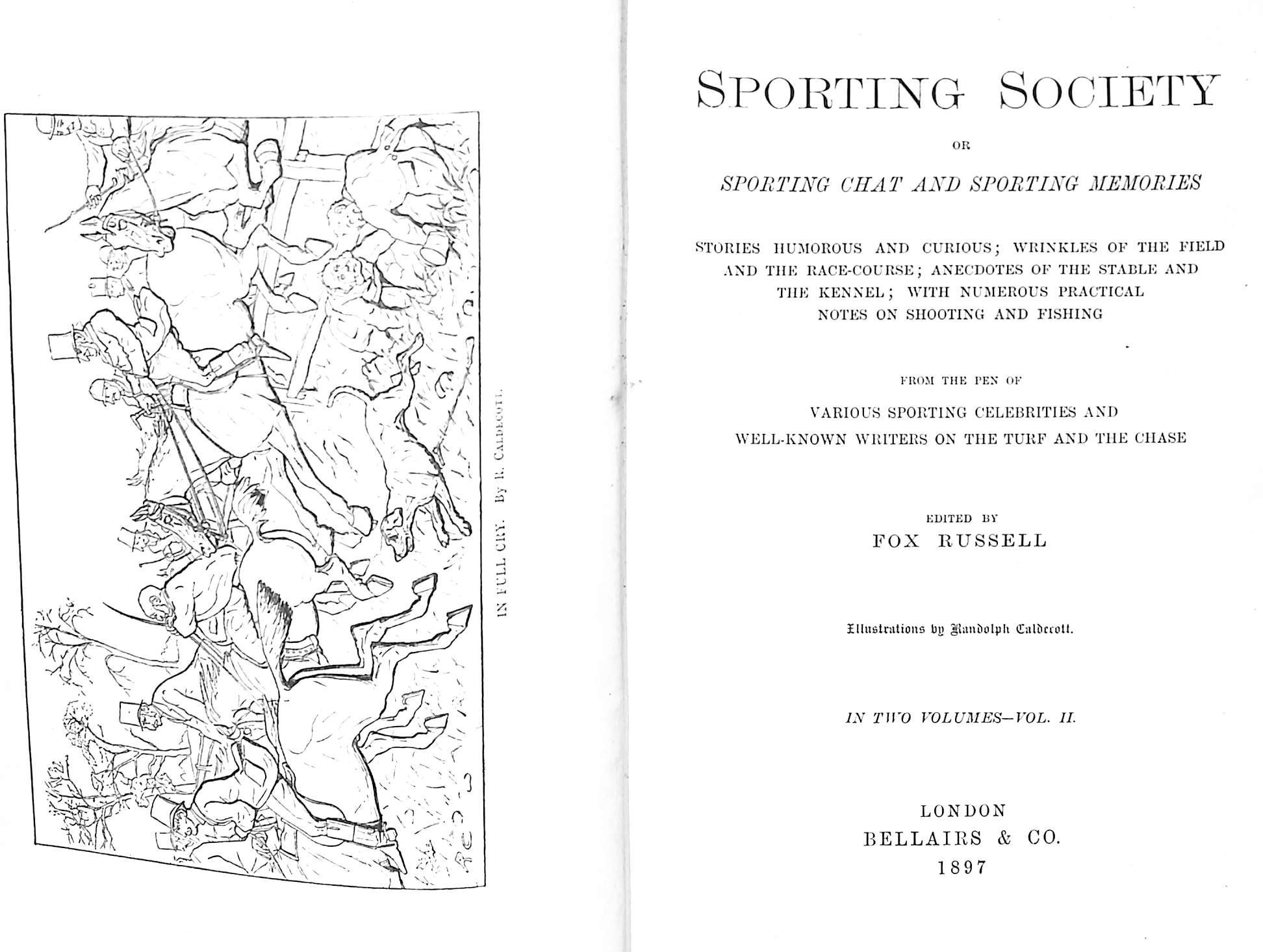 "Sporting Society" 1897 RUSSELL, Fox [edited by]