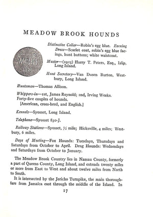 "Meadow Brook Club M.B.H. Year Book" 1926