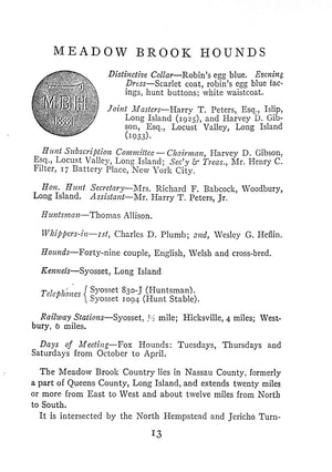 "Meadow Brook Club M.B.H. Year Book" 1940