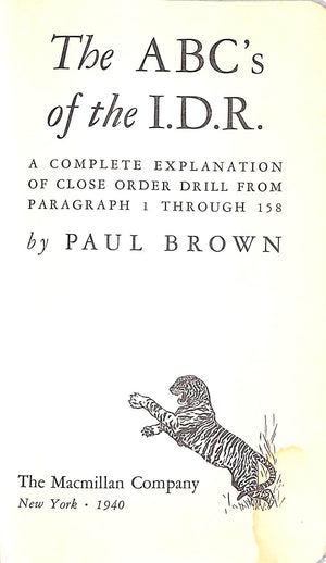 "The ABC's Of The I.D.R." 1940 BROWN, Paul