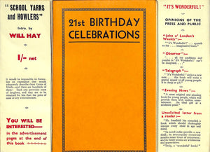 "Twenty-First Birthday Celebrations" MONTROSE, Clifford