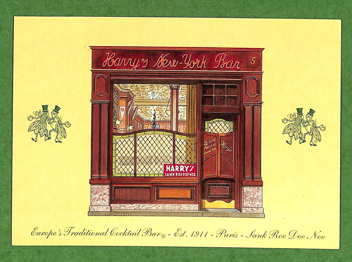 "Harry's New York Bar Paris Postcard" (SOLD)