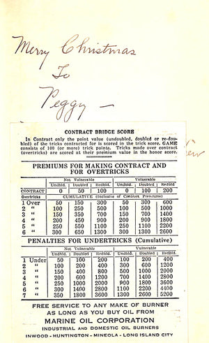 "Bridge: Contract And Auction" 1929 BRYANT, Mary Phillips
