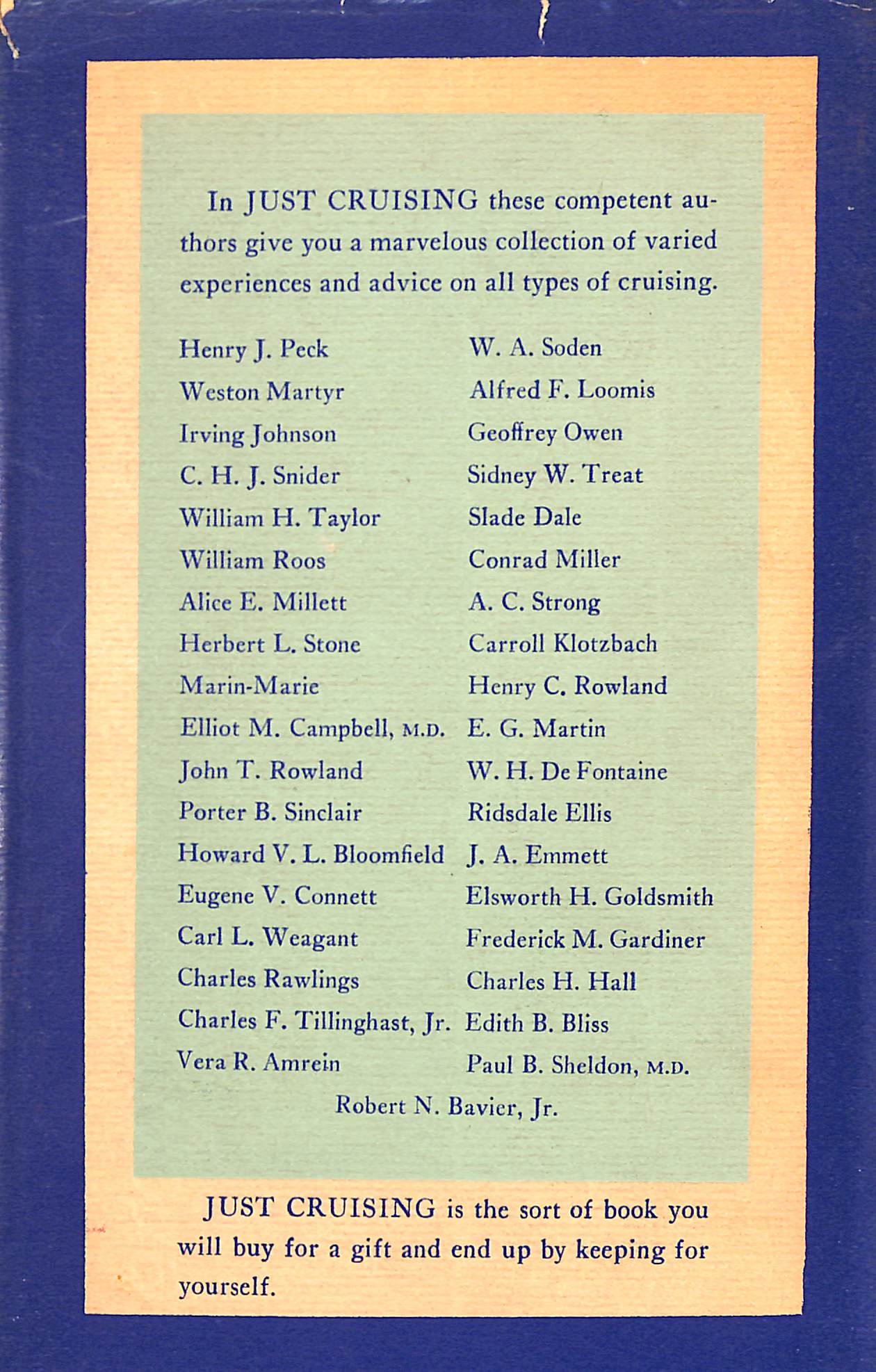 "Just Cruising" 1949 TAYLOR, William H. [edited by]