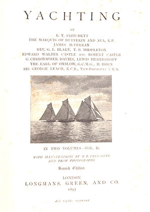"Yachting: The Badminton Library In Two Volumes" 1895 Duke Of Beaufort, K.G