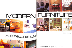 "Modern Furniture And Decoration" 1971 HARLING, Robert [edited by]