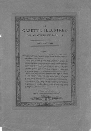 La Gazette Illustree Des Amateurs De Jardins