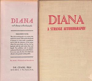 "Diana A Strange Autobiography" 1946 FREDERICS, Diana