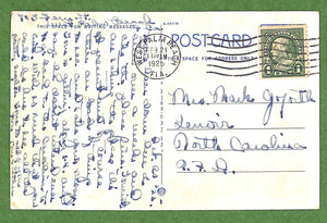 "Palm Beach From Pier Of West Palm Beach Yacht Club c1925 Postcard" (SOLD)