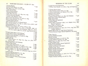 "Harvard College Class Of 1890 Fiftieth Anniversary Report 1930-1940"