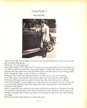 "Be A Better Horseman: An Illustrated Guide To The Enjoyment Of Modern Riding" 1941 LITTAUER, Capt. Vladimir S.