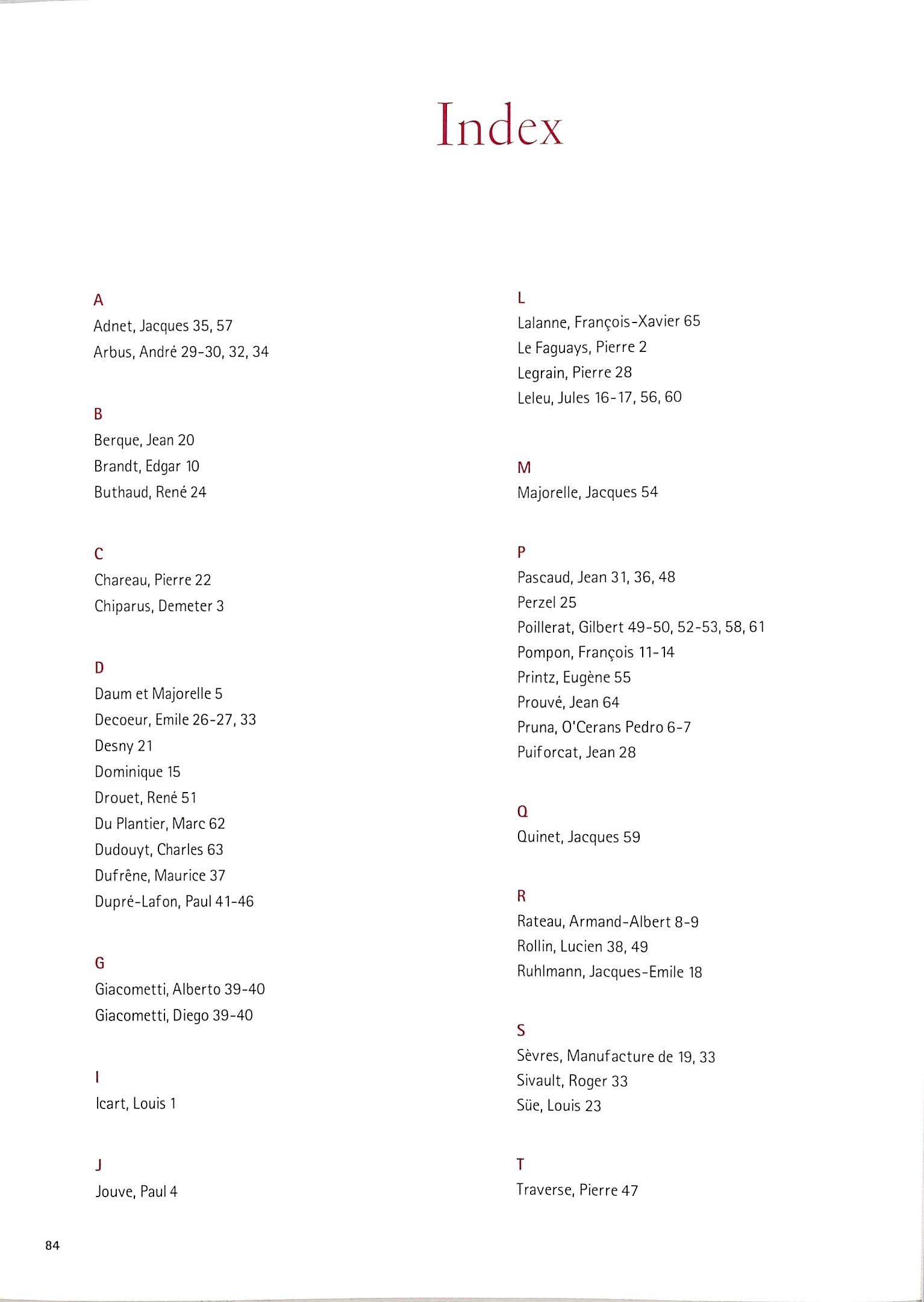 Arts Decoratifs Du XXeme Siecle - 18 Novembre 2002 Christie's Paris