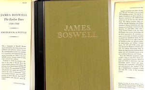 "James Boswell The Earlier Years 1740-1769" 1966 POTTLE, Frederick A.