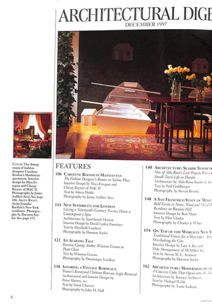 Architectural Digest December 1997