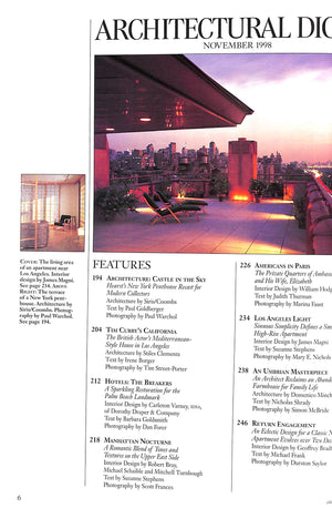 Architectural Digest November 1998