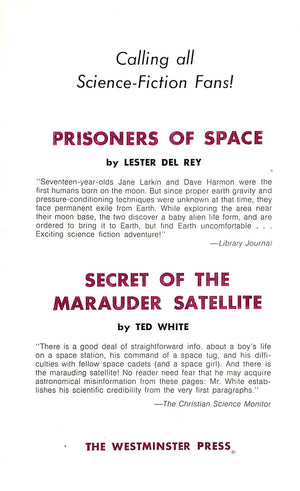 "Secrets Of Stardeep" 1969 JAKES, John