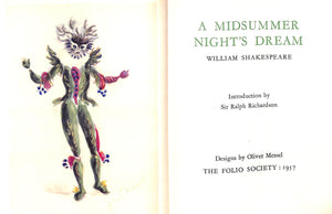"A Midsummer Night's Dream" 1957 SHAKESPEARE, William (SOLD)