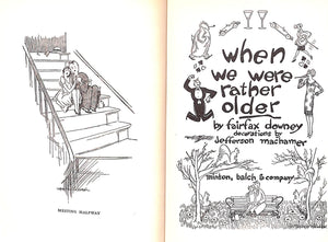 "When We Were Rather Older" 1926 DOWNEY, Fairfax (SOLD)