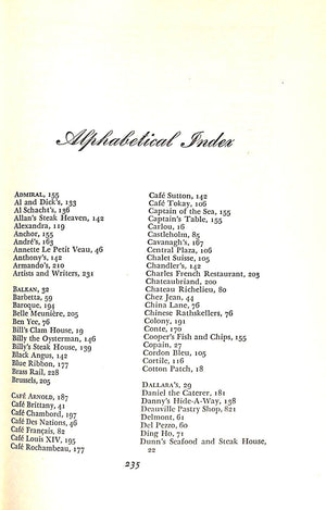 "Where To Eat In New York" 1948 DANA, Robert W.