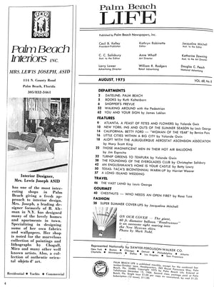 Palm Beach Life: August 1975