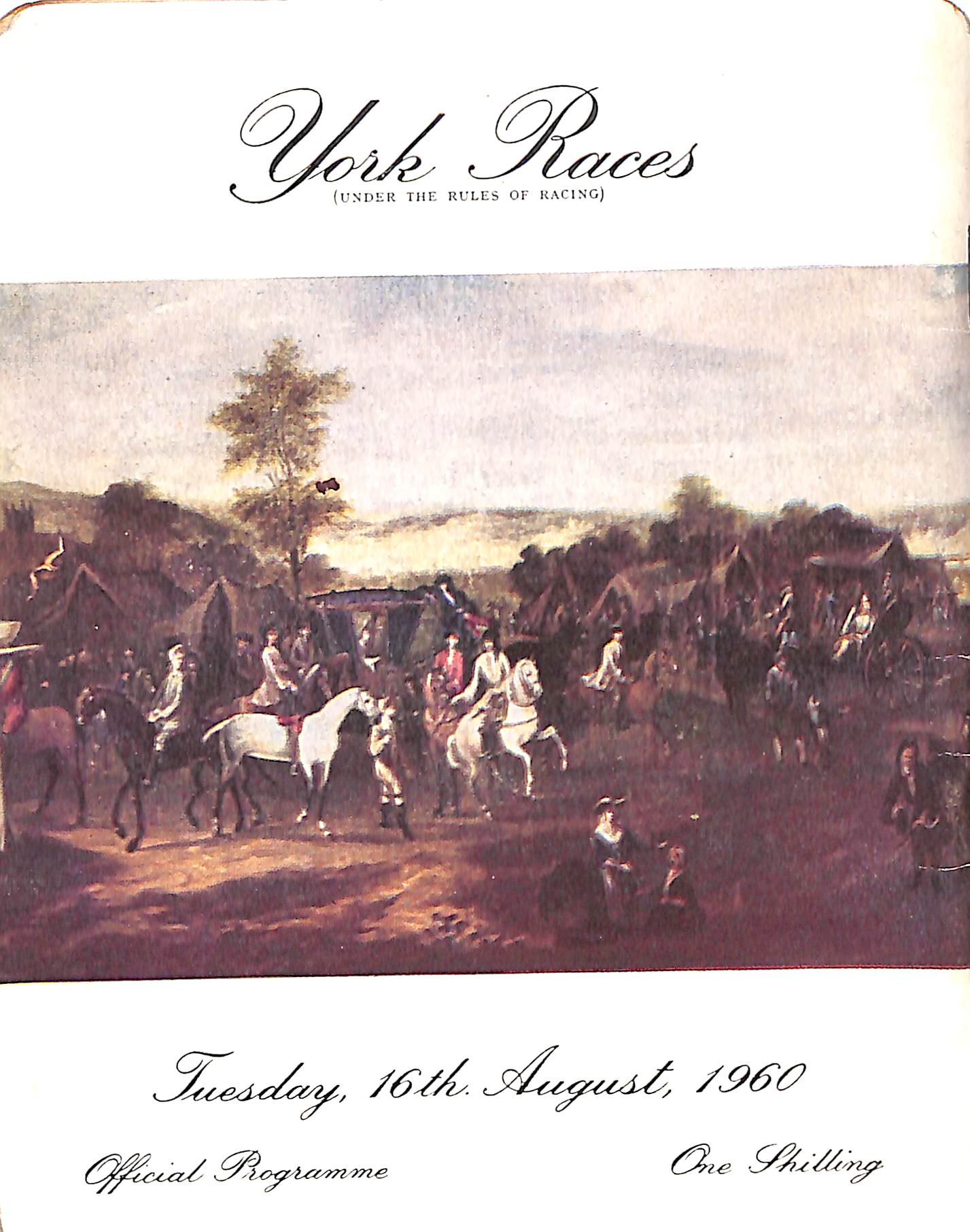 York Races Banner York Races: 16th August, 1960 Official Programme