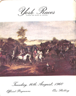 York Races: 16th August, 1960 Official Programme