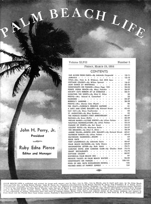 Palm Beach Life Magazine March 19, 1954