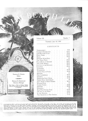 Palm Beach Life Magazine July 23, 1959