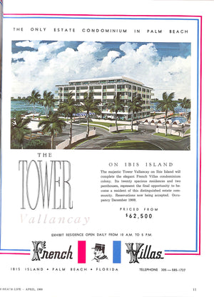 Palm Beach Life Magazine April, 1969