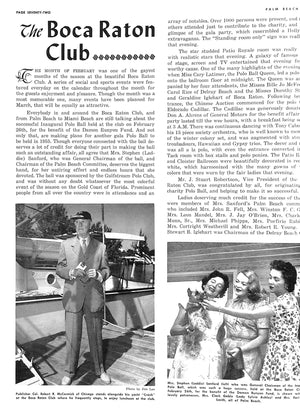 Palm Beach Life Magazine March 5, 1954