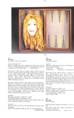 Man Ray Paintings, Objects, Photographs 1995 Sotheby's