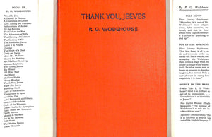 "Thank You, Jeeves" 1951 WODEHOUSE, P.G.