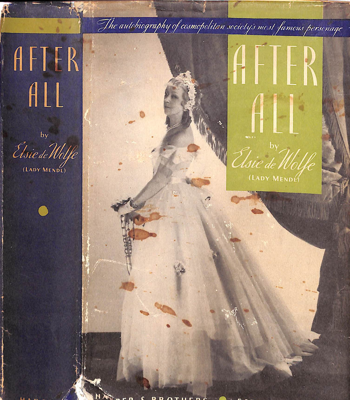 "After All" 1935 DE WOLFE, Elsie (Lady Mendl)