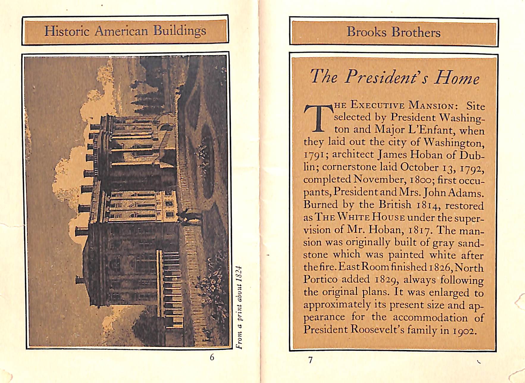 "Historic American Buildings And Mansions" 1924 Brooks Brothers (SOLD)