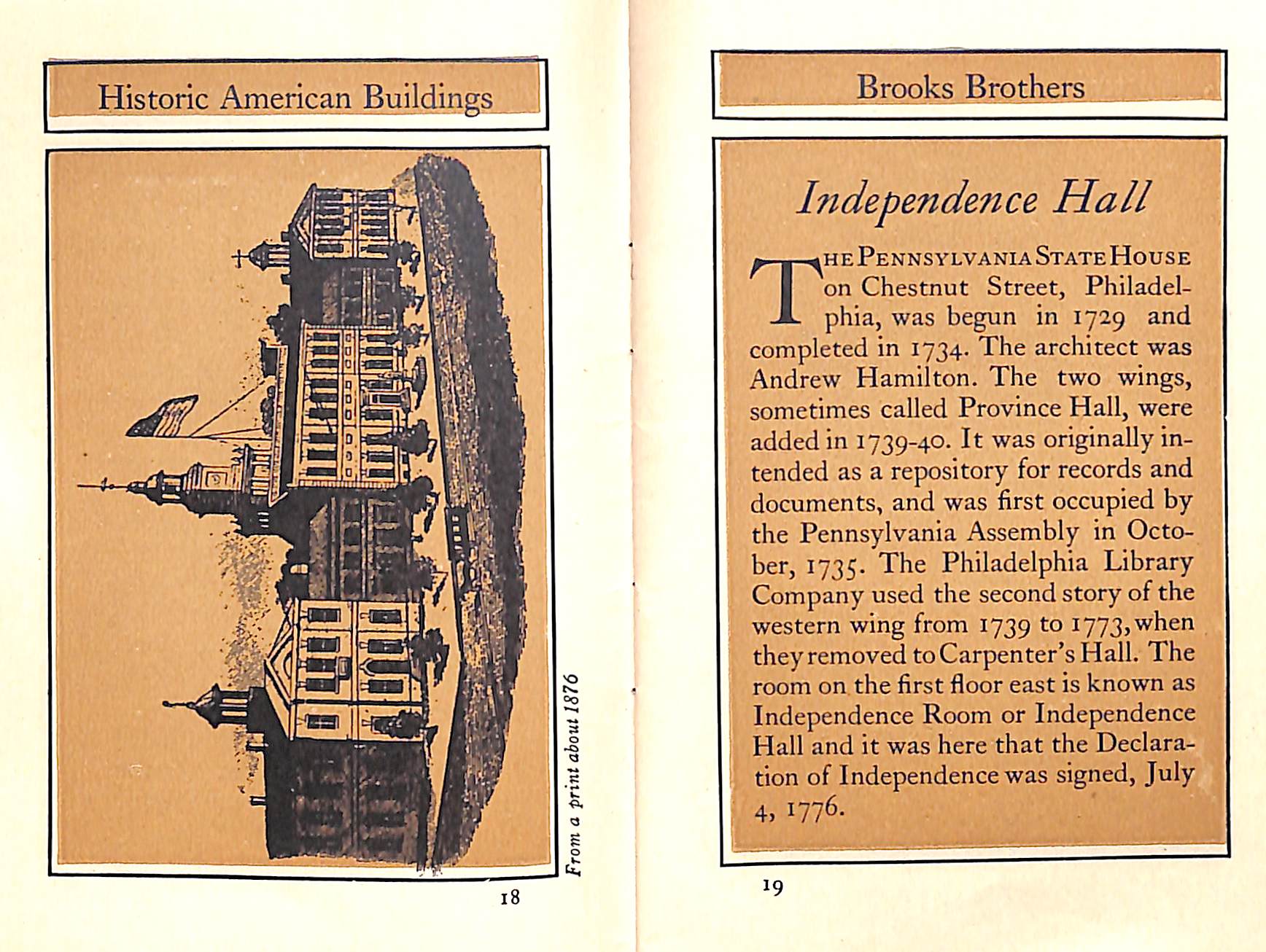"Historic American Buildings And Mansions" 1924 Brooks Brothers (SOLD)