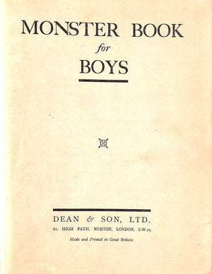 "Monster Book For Boys"