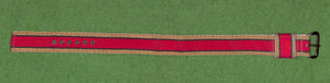 Red/ Khaki/ Green Stripe Grosgrain Ribbon Watch Strap (New)