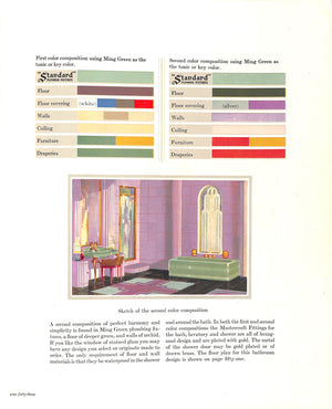 "Color And Style In Bathroom Furnishing And Decoration" 1929