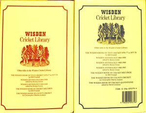 "Wisden Anthology: 2 Vol. 1940-1963 & 1963-1982" 1983 GREEN, Benny [edited by]