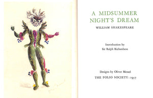 "A Midsummer Night's Dream" 1961 SHAKESPEARE, William