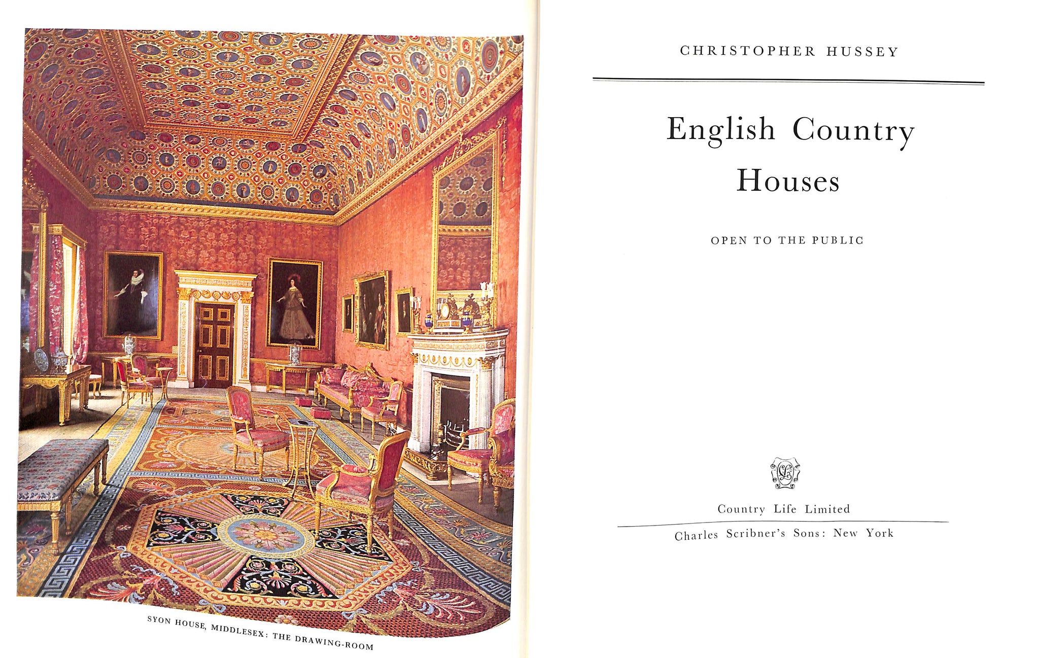 "English Country Houses Open To The Public" 1953 HUSSEY, Christopher