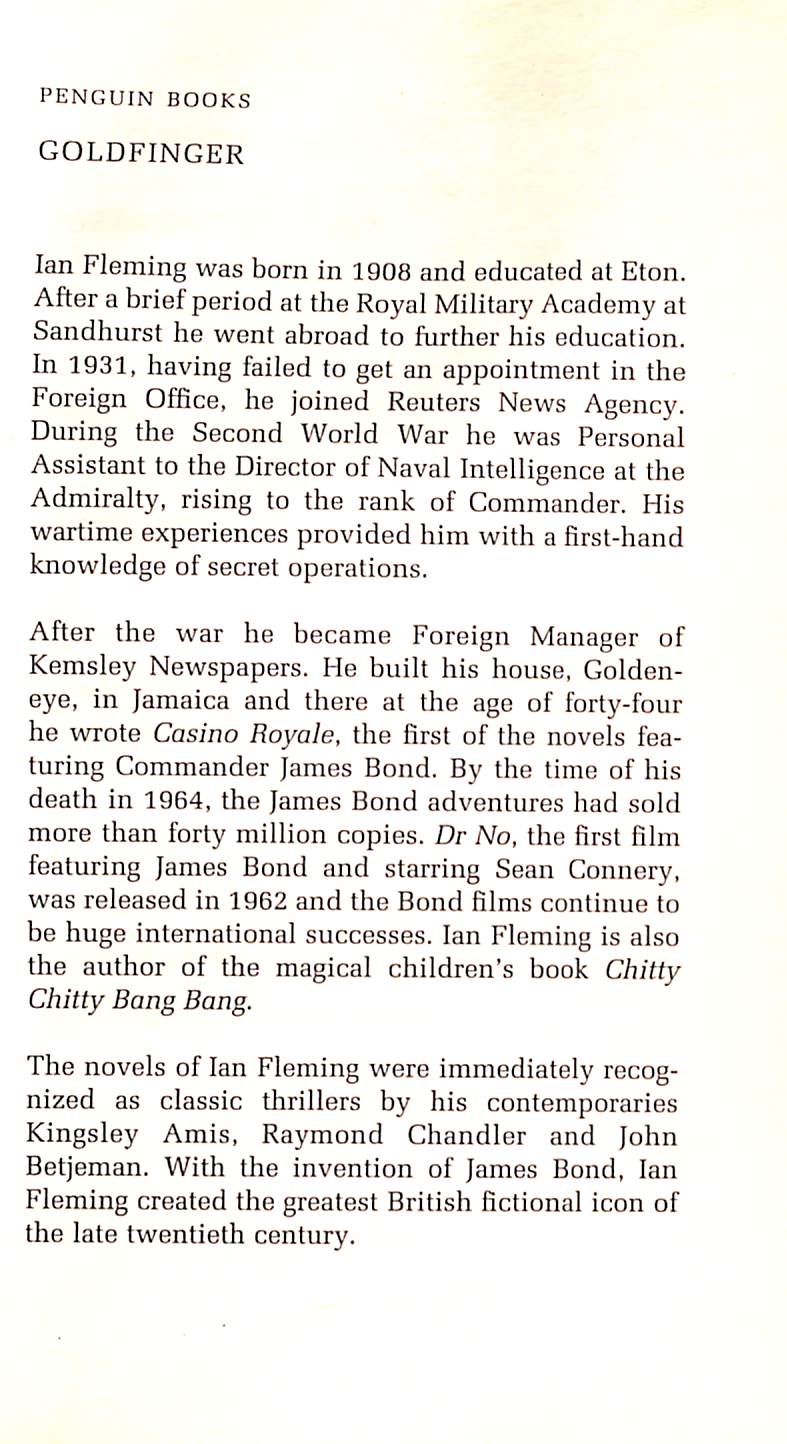 "Goldfinger" 2006 FLEMING, Ian