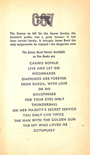 "The Man With The Golden Gun" 1968 FLEMING, Ian