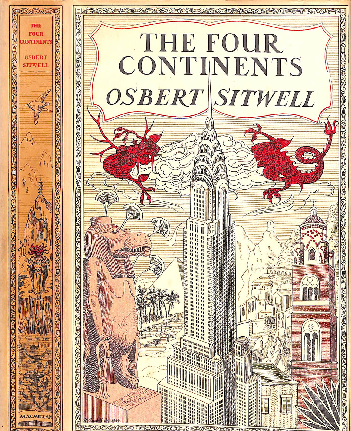 "The Four Continents, Being More Discursions On Travel, Art And Life." 1954 SITWELL, Osbert